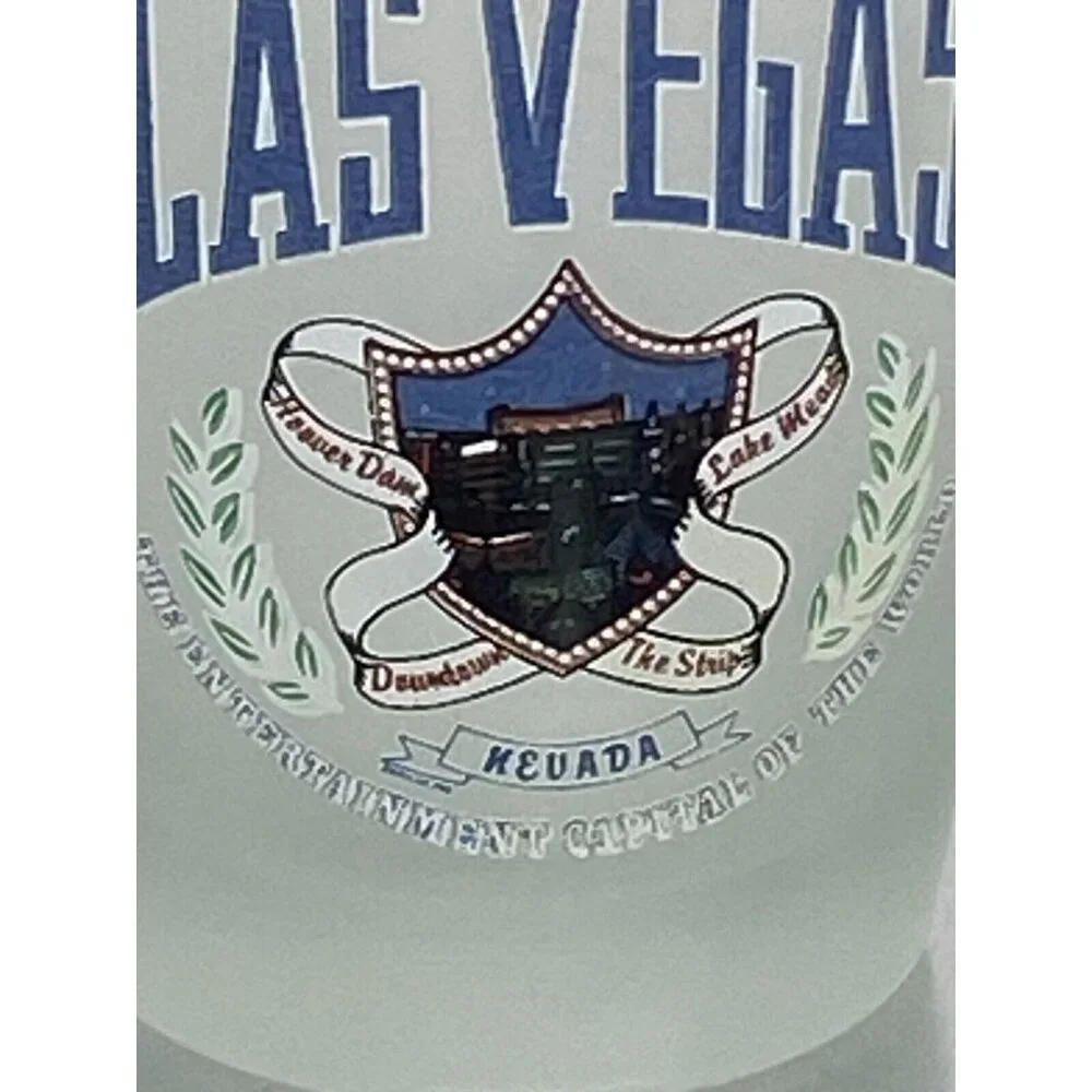 Souvenir Shot Glass LAS VEGAS Nevada Excellent Hoover Dam Lake Mead
